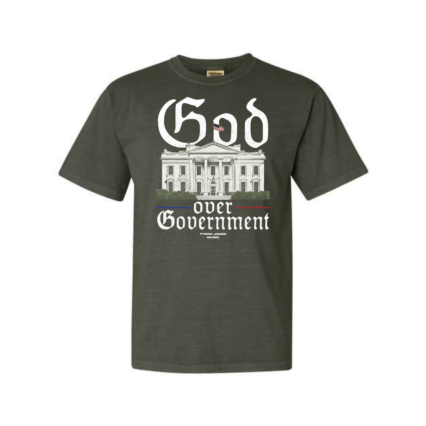 God Over Government Dyed Heavyweight Tee