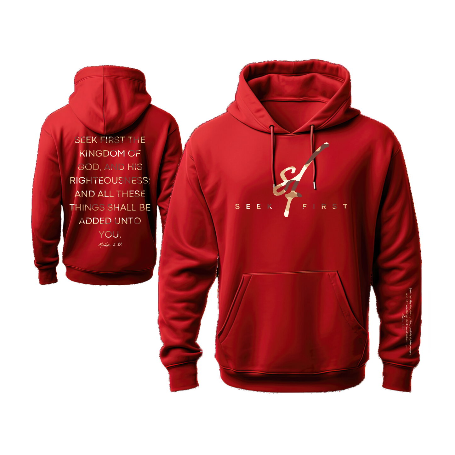 Tan Camo Seek First Hoodie