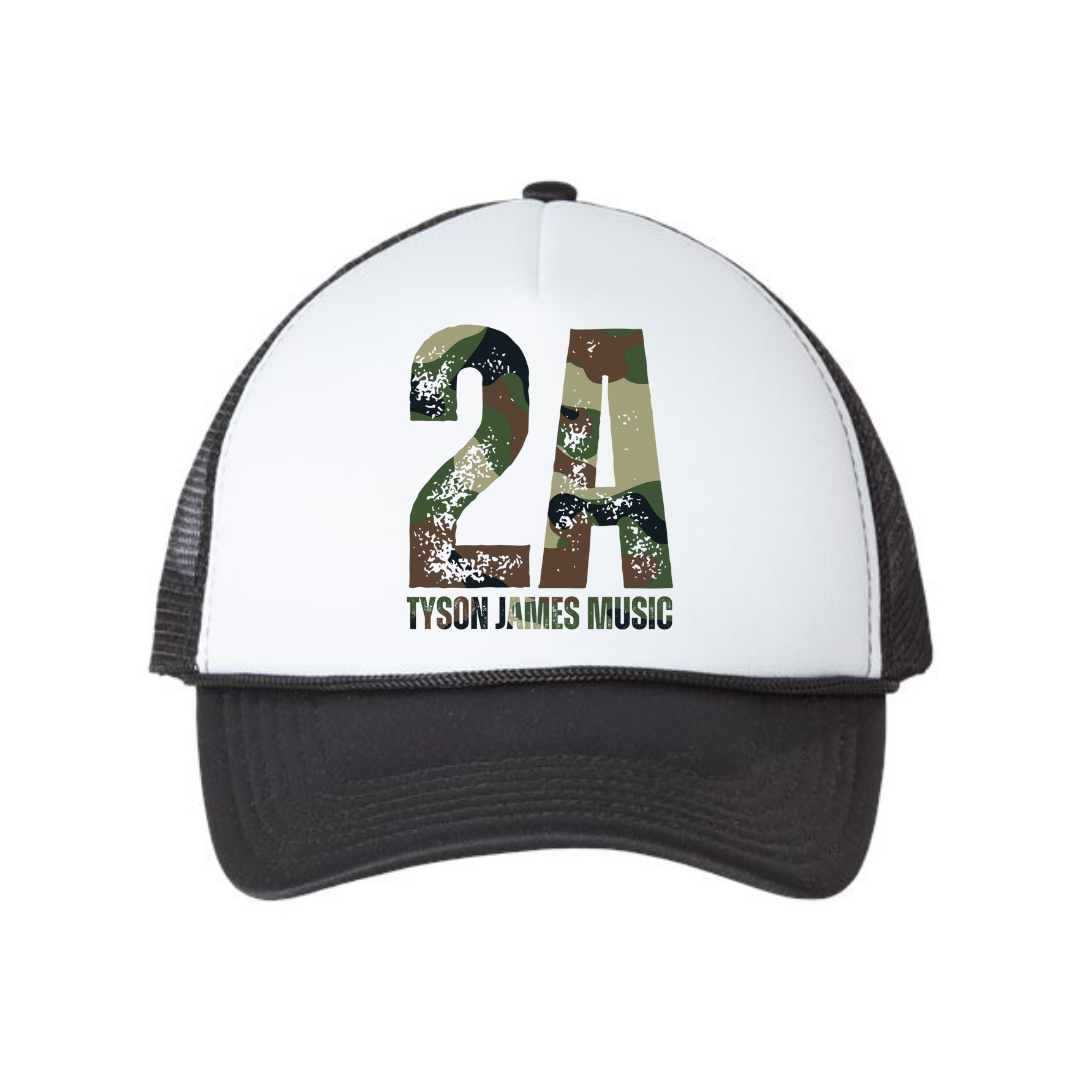 2A Green Camo Foam Mesh Trucker Cap