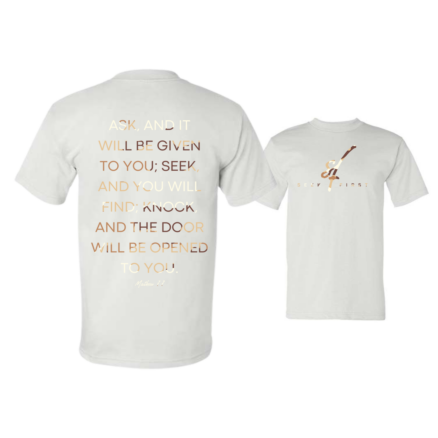 Knock Tan Camo Heavyweight Tee
