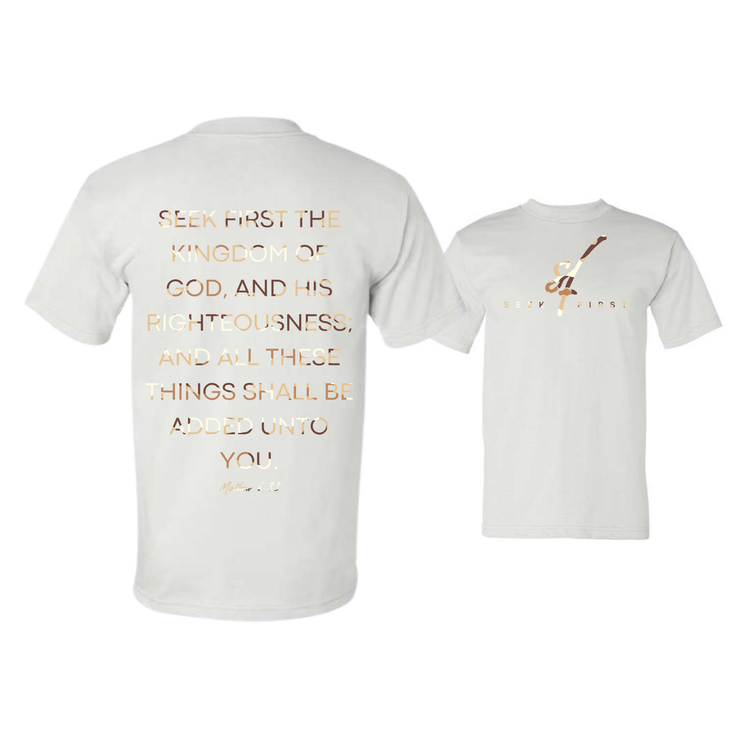 Tan Camo Seek First Heavyweight Tee