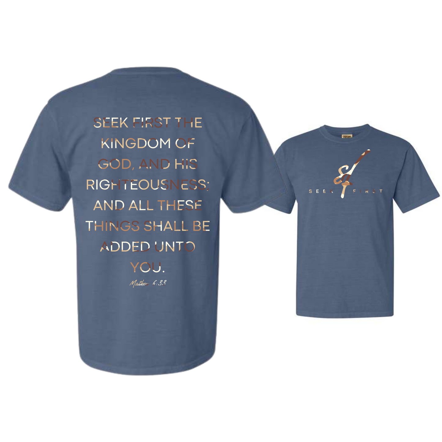 Tan Camo Seek First Heavyweight Tee