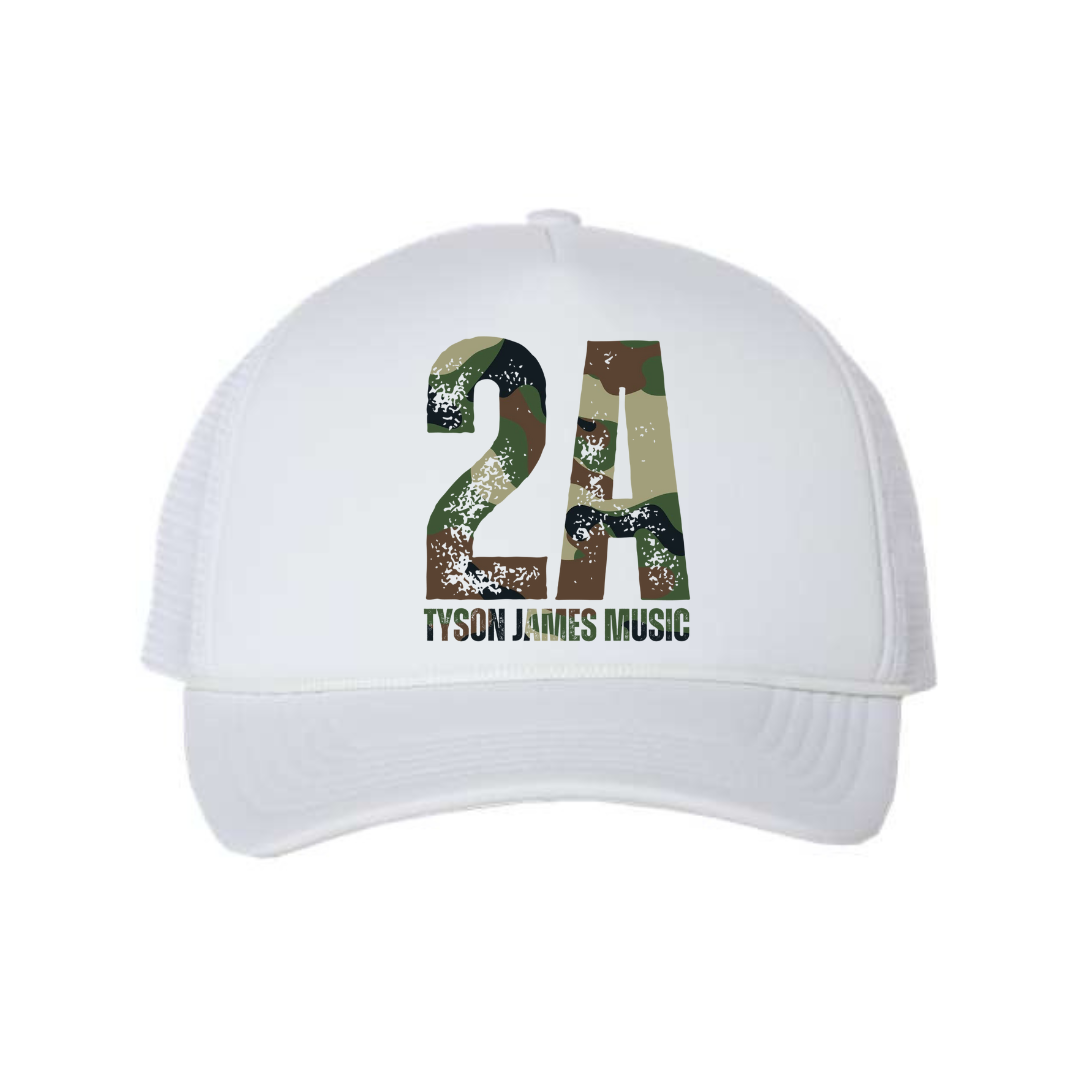 2A Green Camo Foam Mesh Trucker Cap