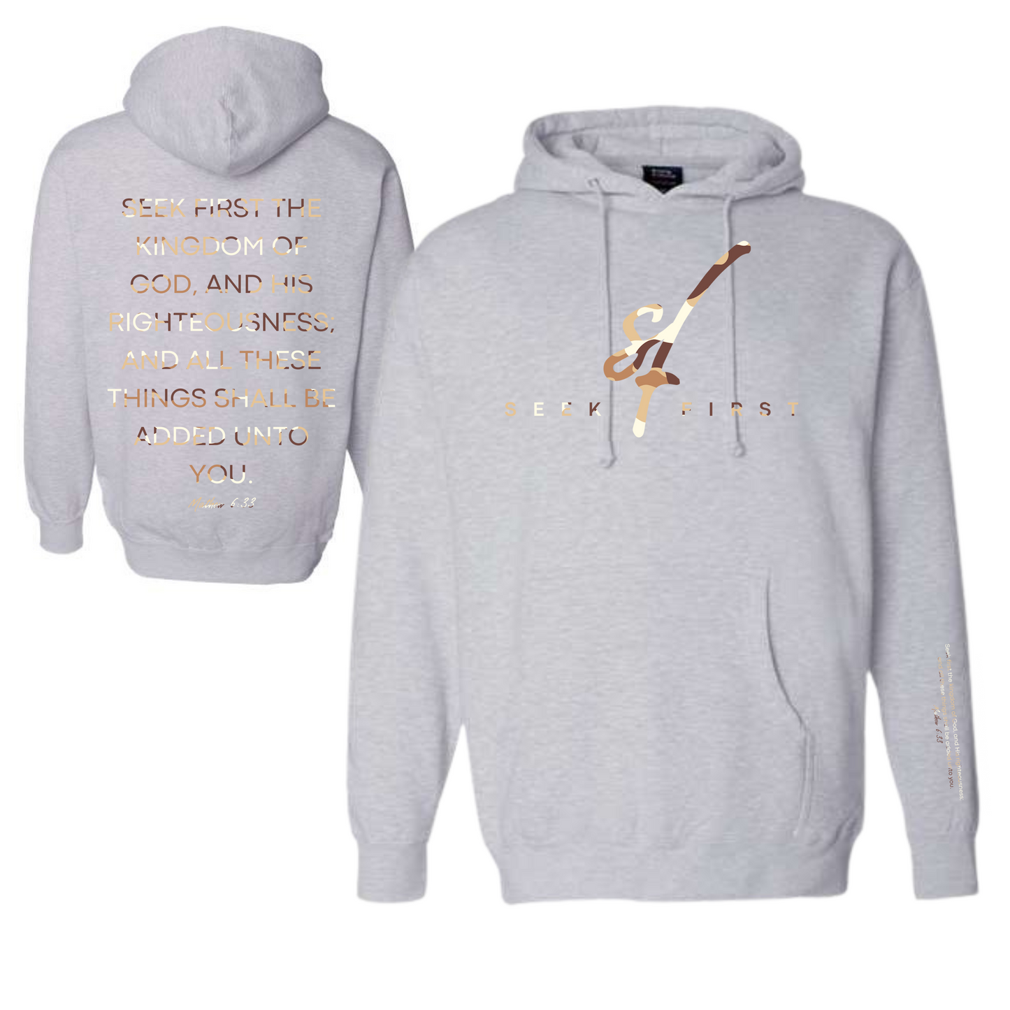 Tan Camo Seek First Hoodie