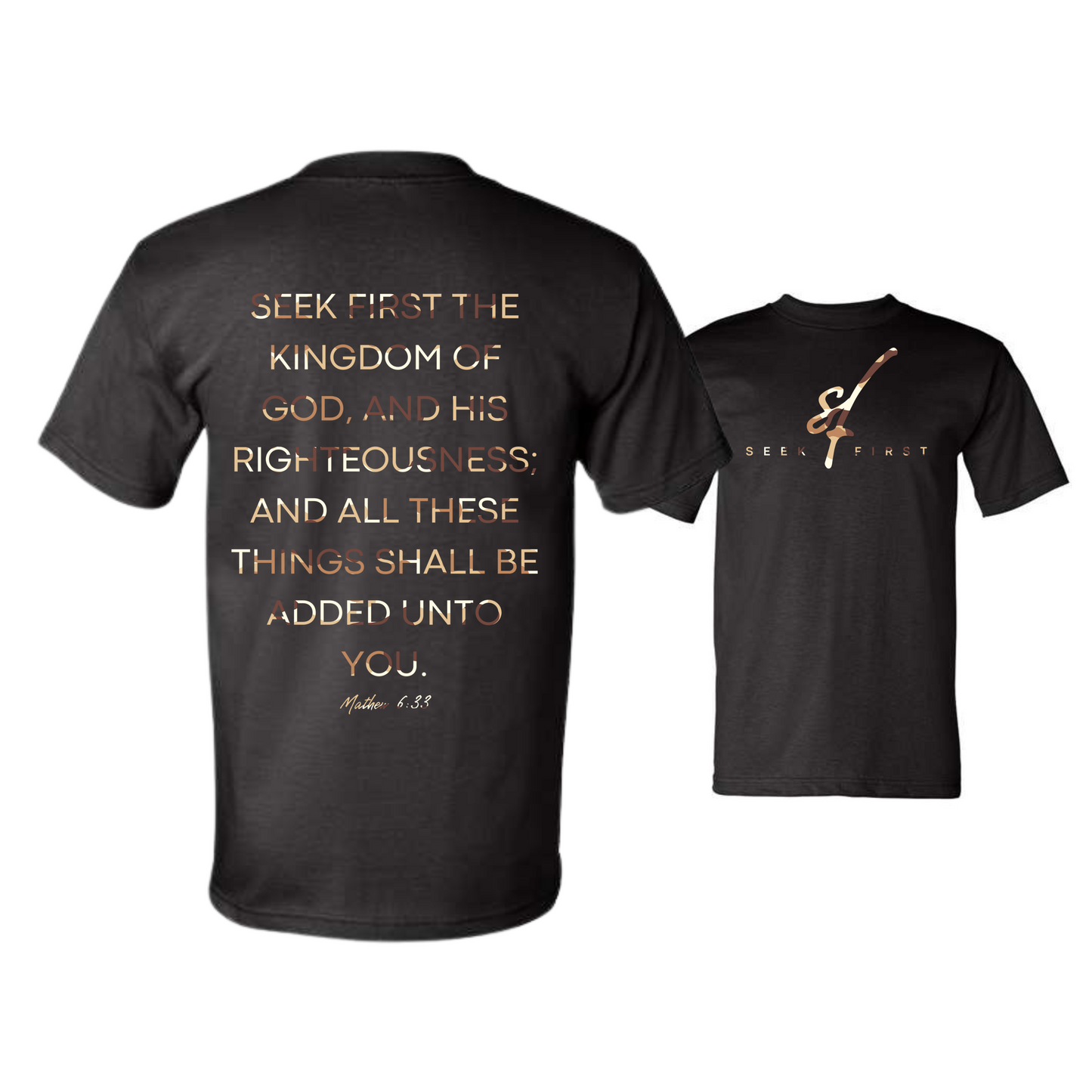 Tan Camo Seek First Heavyweight Tee