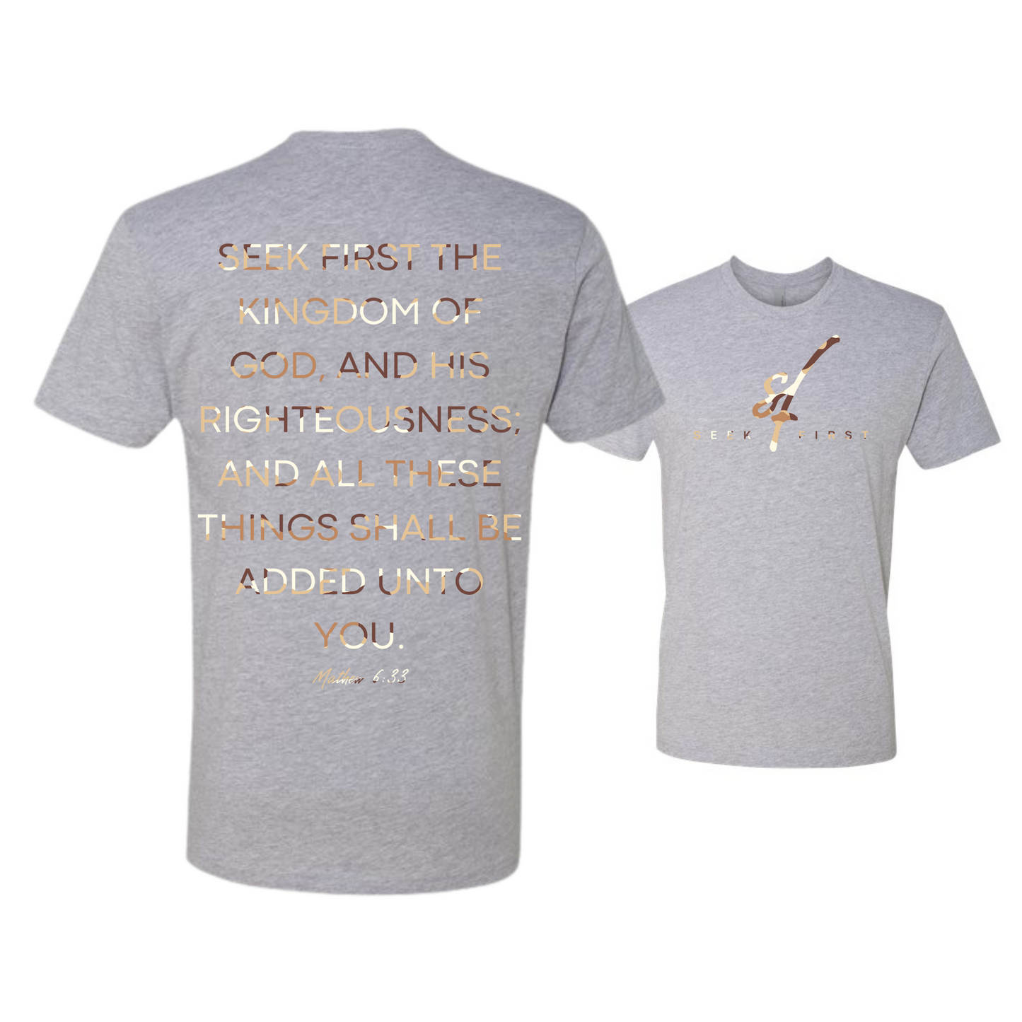 Tan Camo Seek First T-Shirt