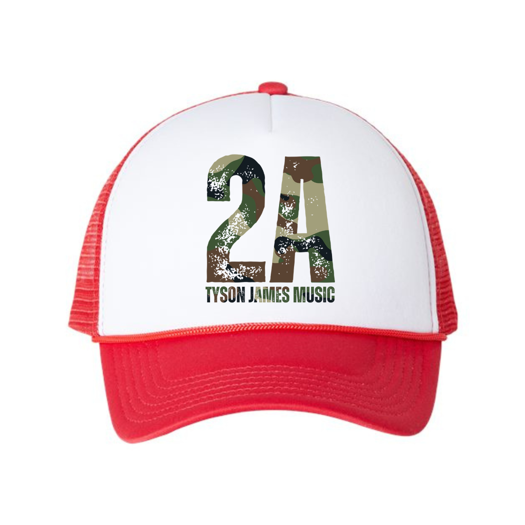 2A Green Camo Foam Mesh Trucker Cap
