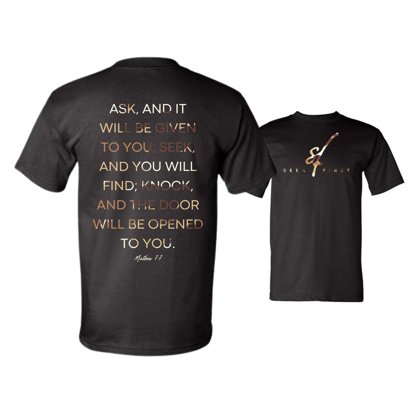 Knock Tan Camo Heavyweight Tee