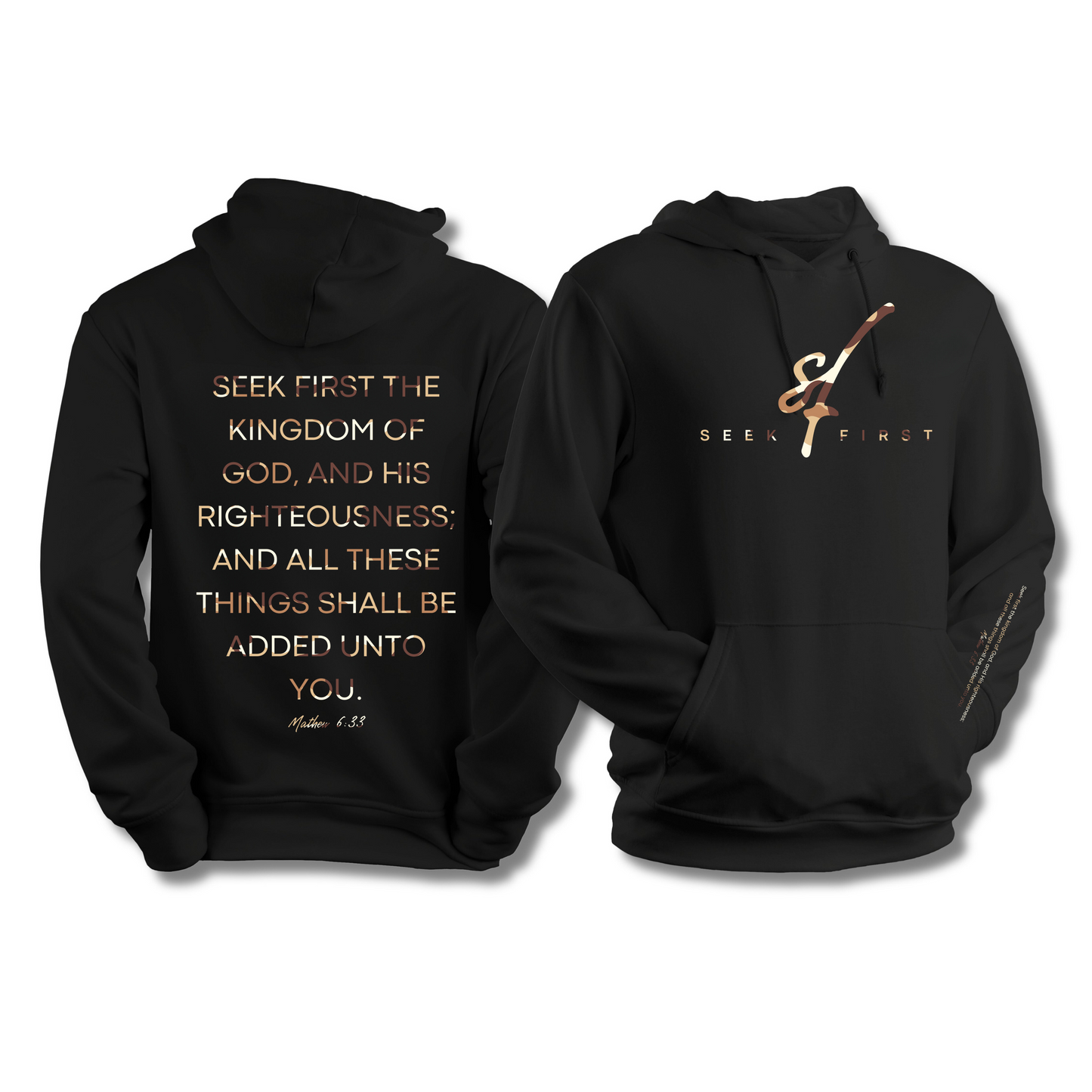 Tan Camo Seek First Hoodie