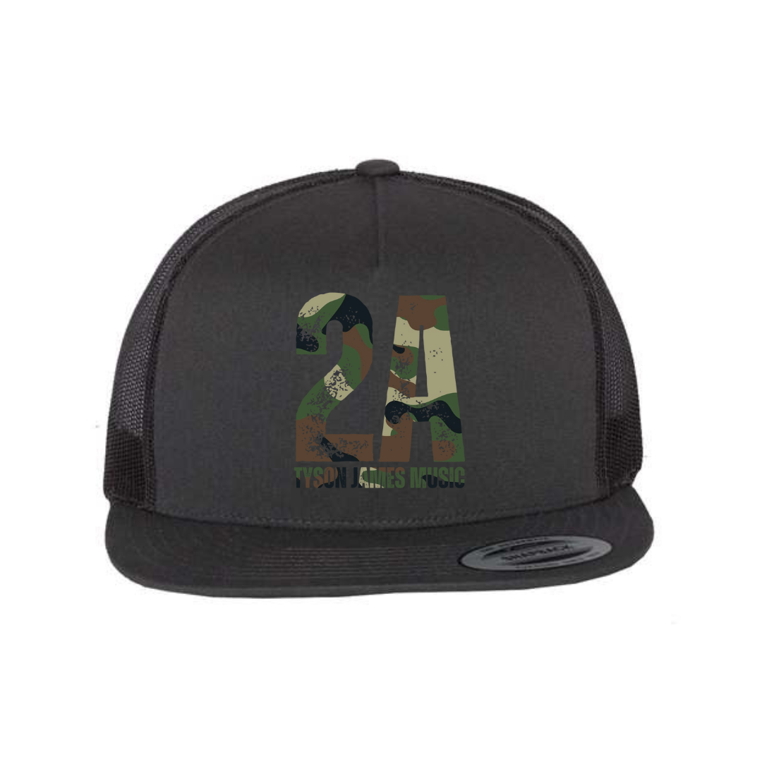 2A Green Camo Five-Panel Classic Trucker Cap