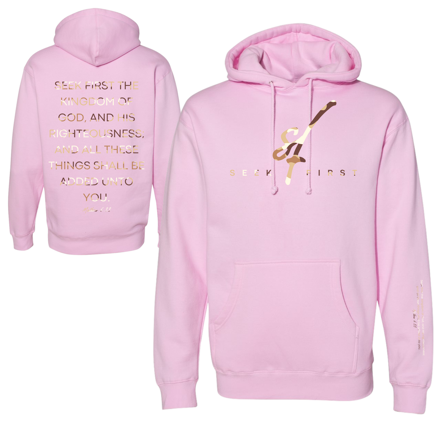 Tan Camo Seek First Hoodie