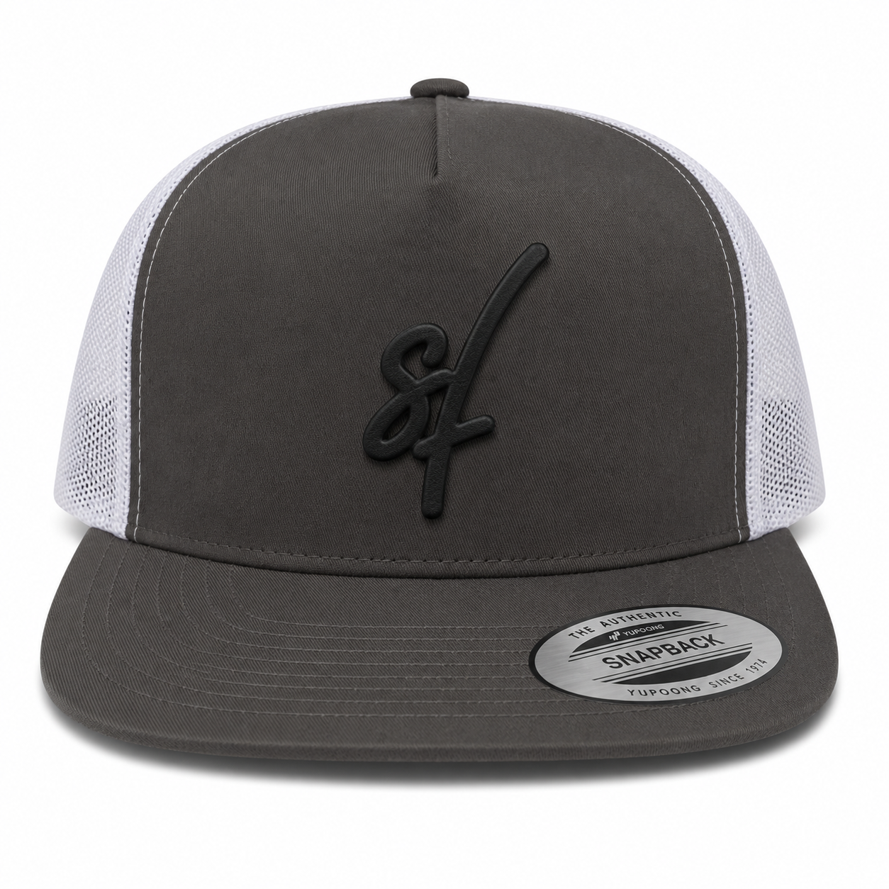 Seek First Leather Patch Five-Panel Classic Trucker Cap