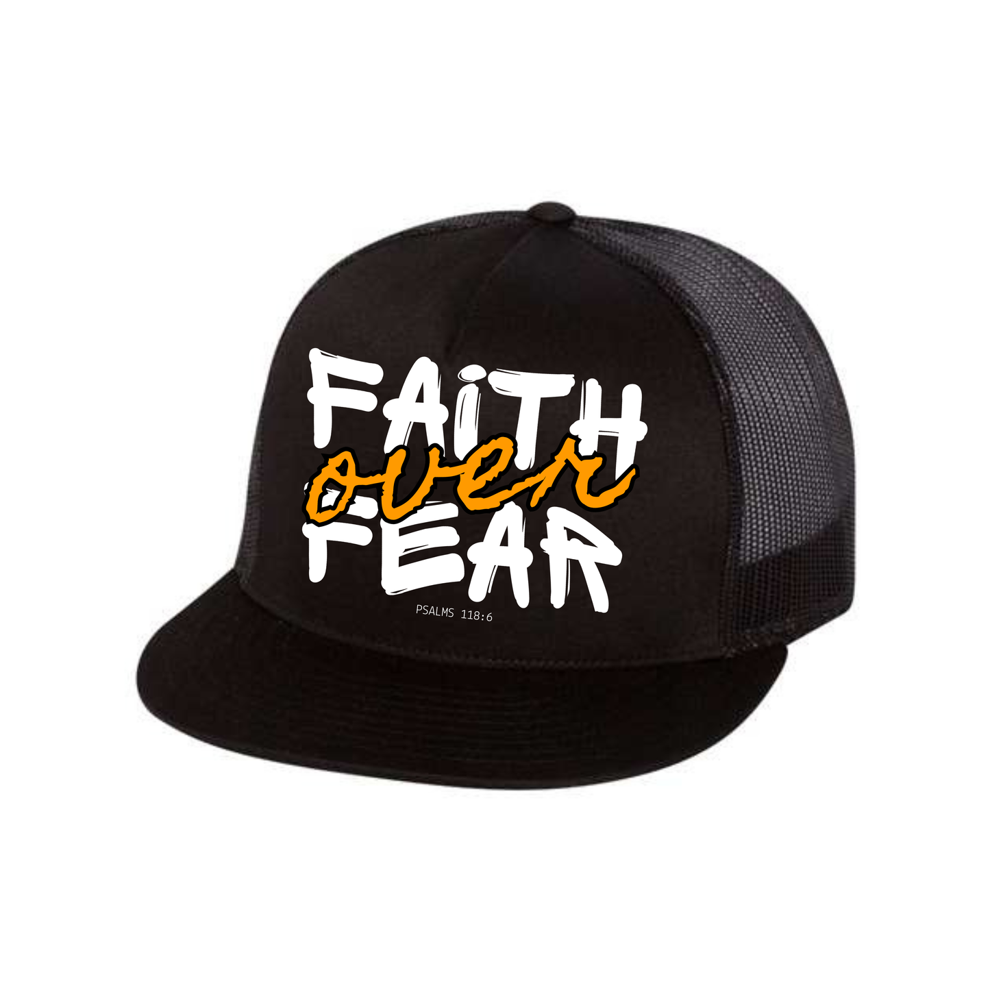Faith Over Fear Five-Panel Classic Trucker Cap