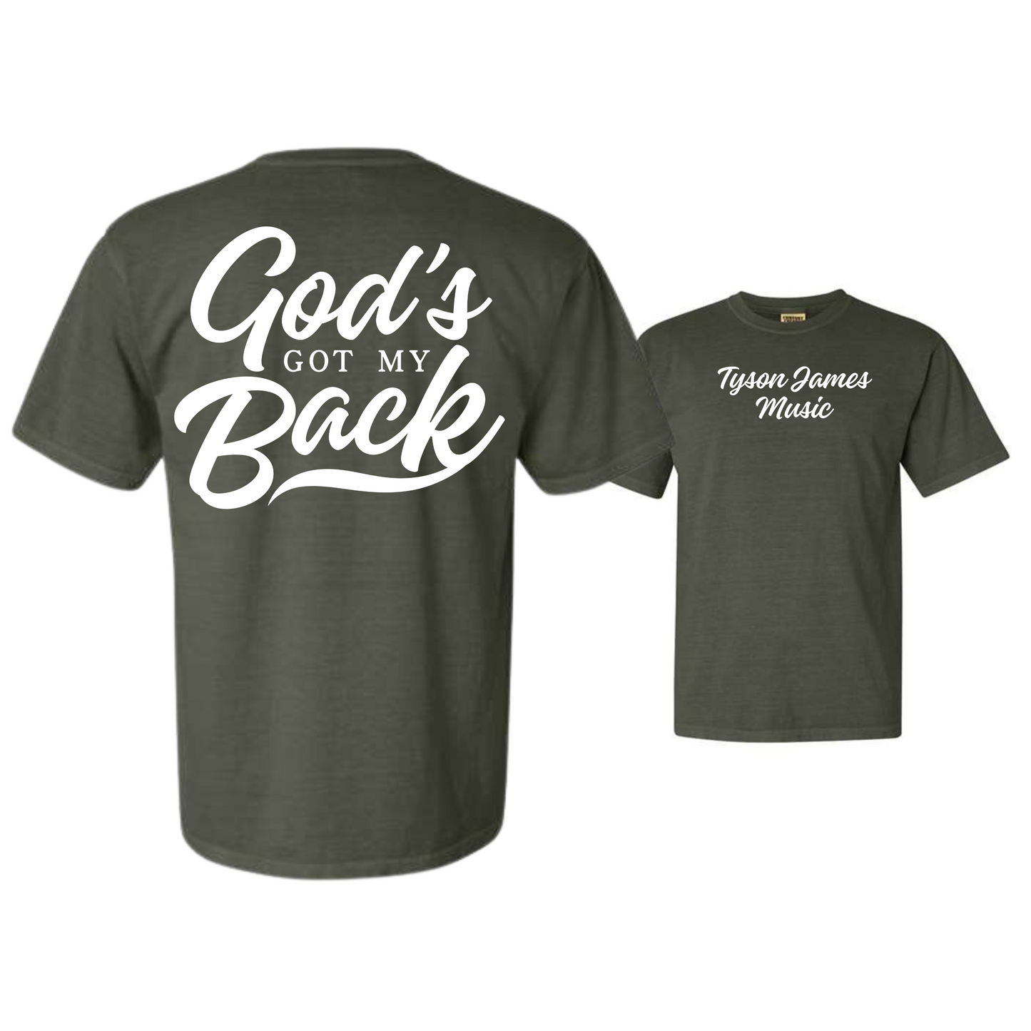 God's Got My Back Dyed Heavyweight Tee