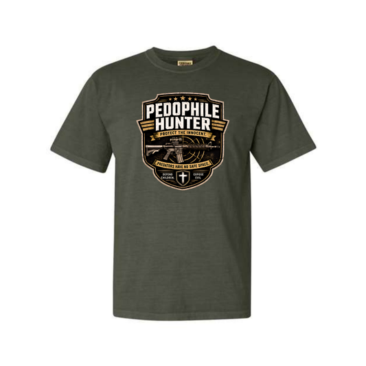 Pedophile Hunter Dyed Heavyweight Tee