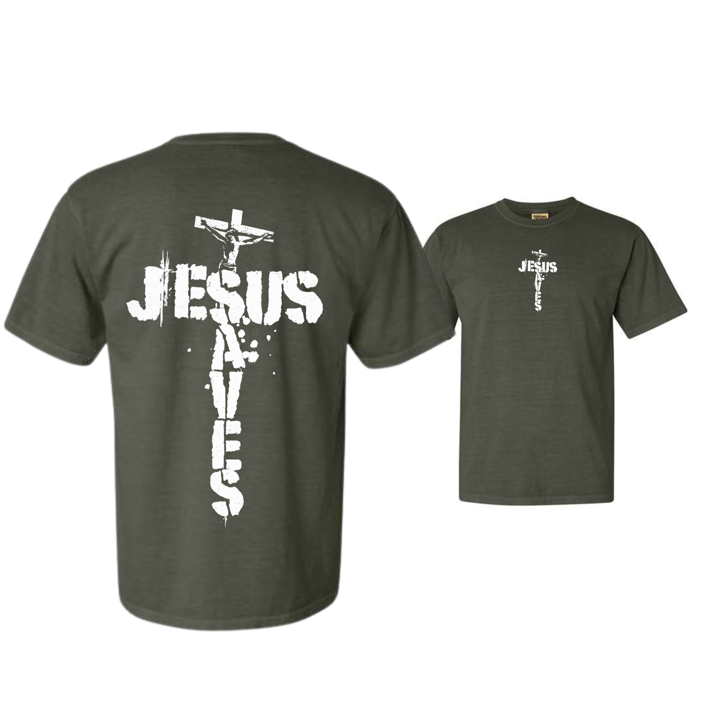 Jesus Saves Dyed Heavyweight Tee