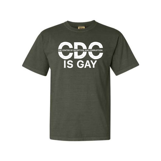 CDC is Gay Dyed Heavyweight Tee