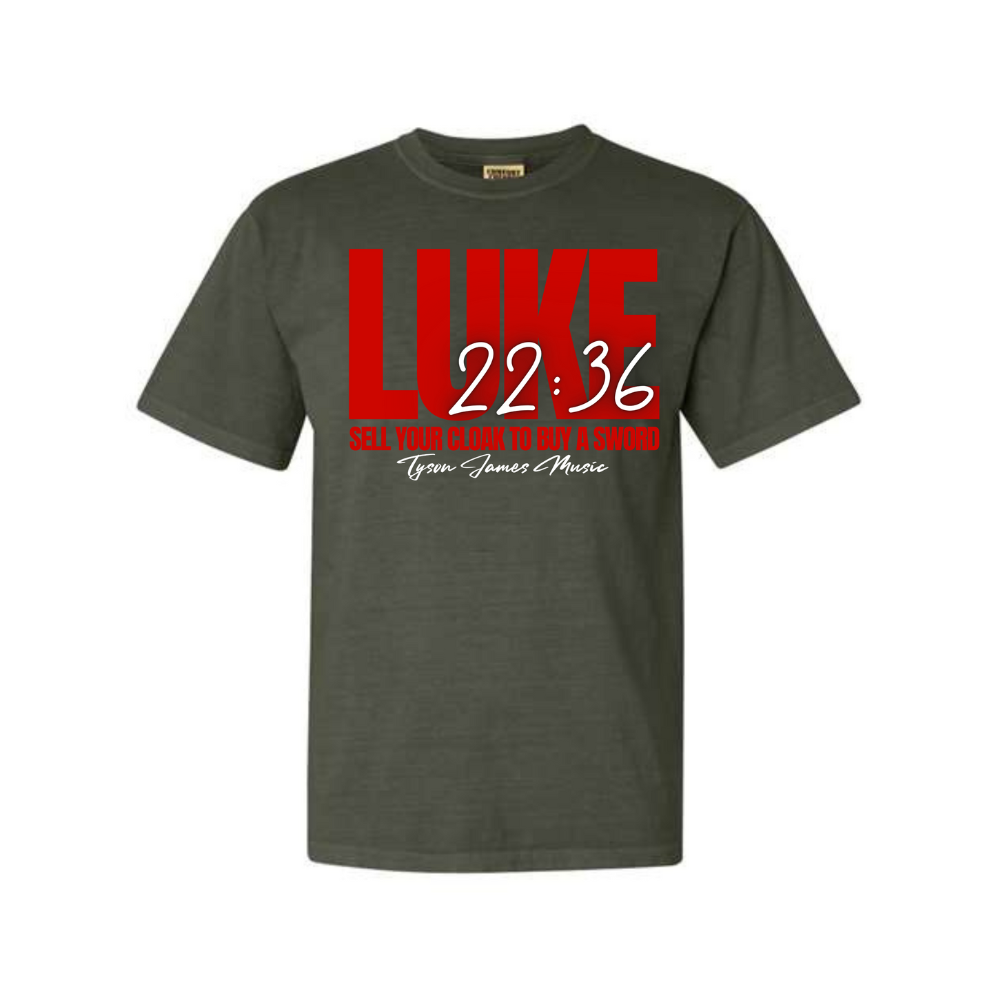 Luke 22:36 Dyed Heavyweight Tee