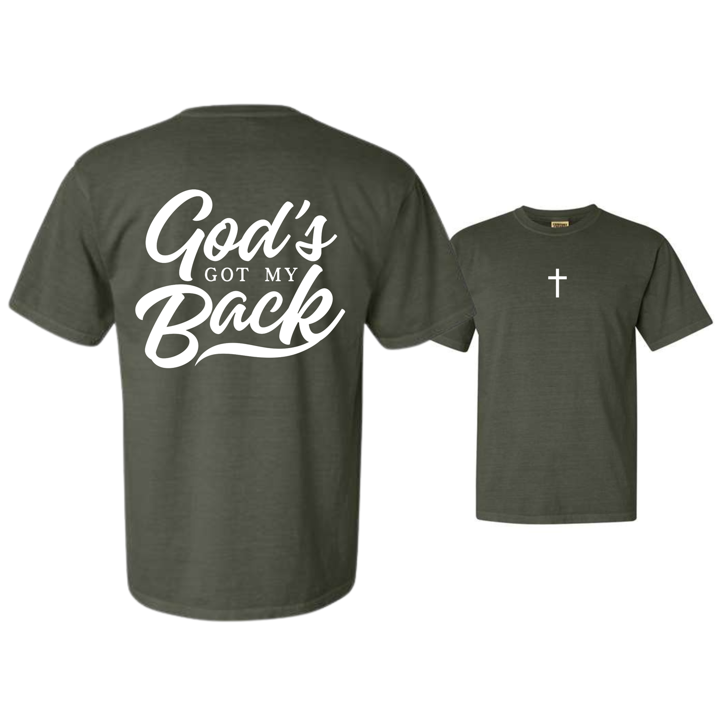 God's Got My Back Dyed Heavyweight Tee