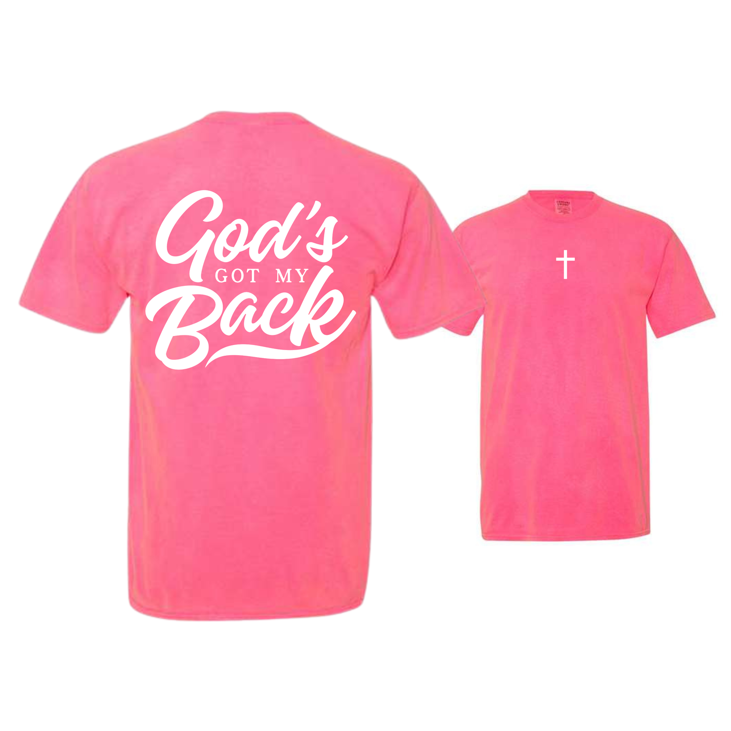 God's Got My Back Dyed Heavyweight Tee