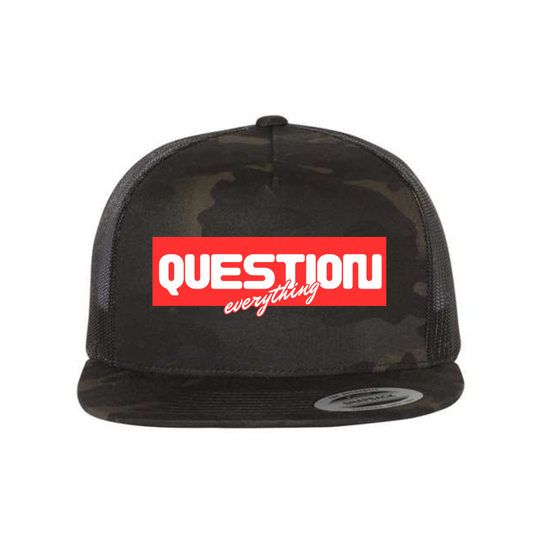 Question Everything Five-Panel Classic Trucker Cap