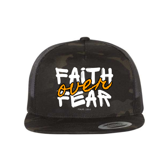 Faith Over Fear Five-Panel Classic Trucker Cap
