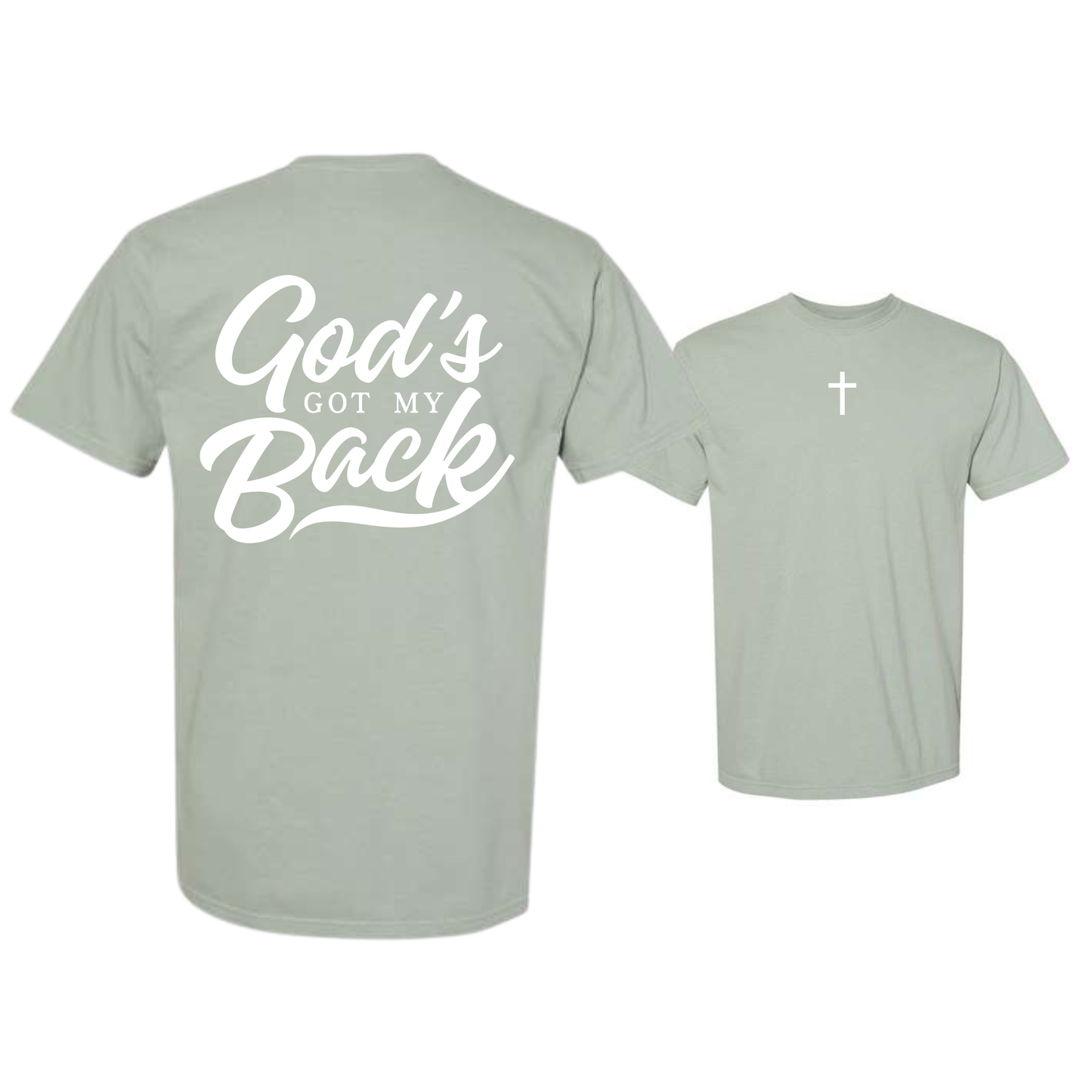 God's Got My Back Dyed Heavyweight Tee