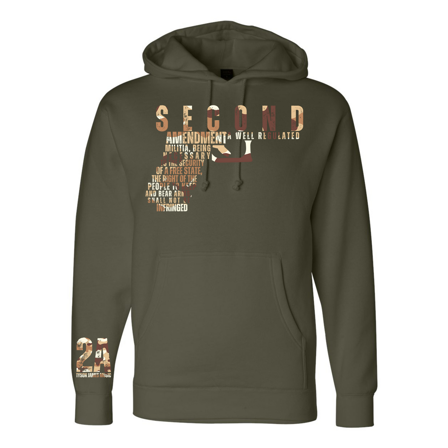 Second Tan Camo Hoodie/Pullover