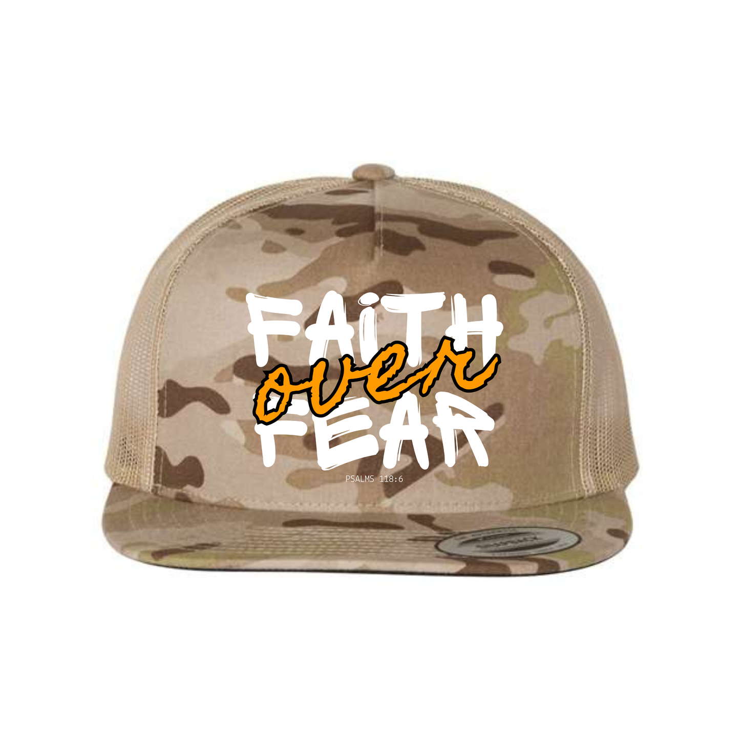 Faith Over Fear Five-Panel Classic Trucker Cap