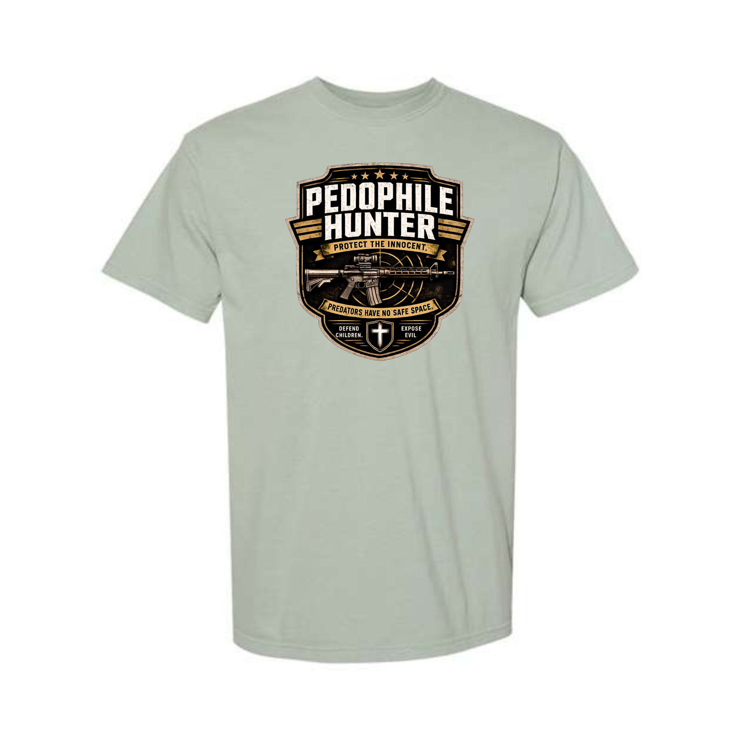 Pedophile Hunter Dyed Heavyweight Tee