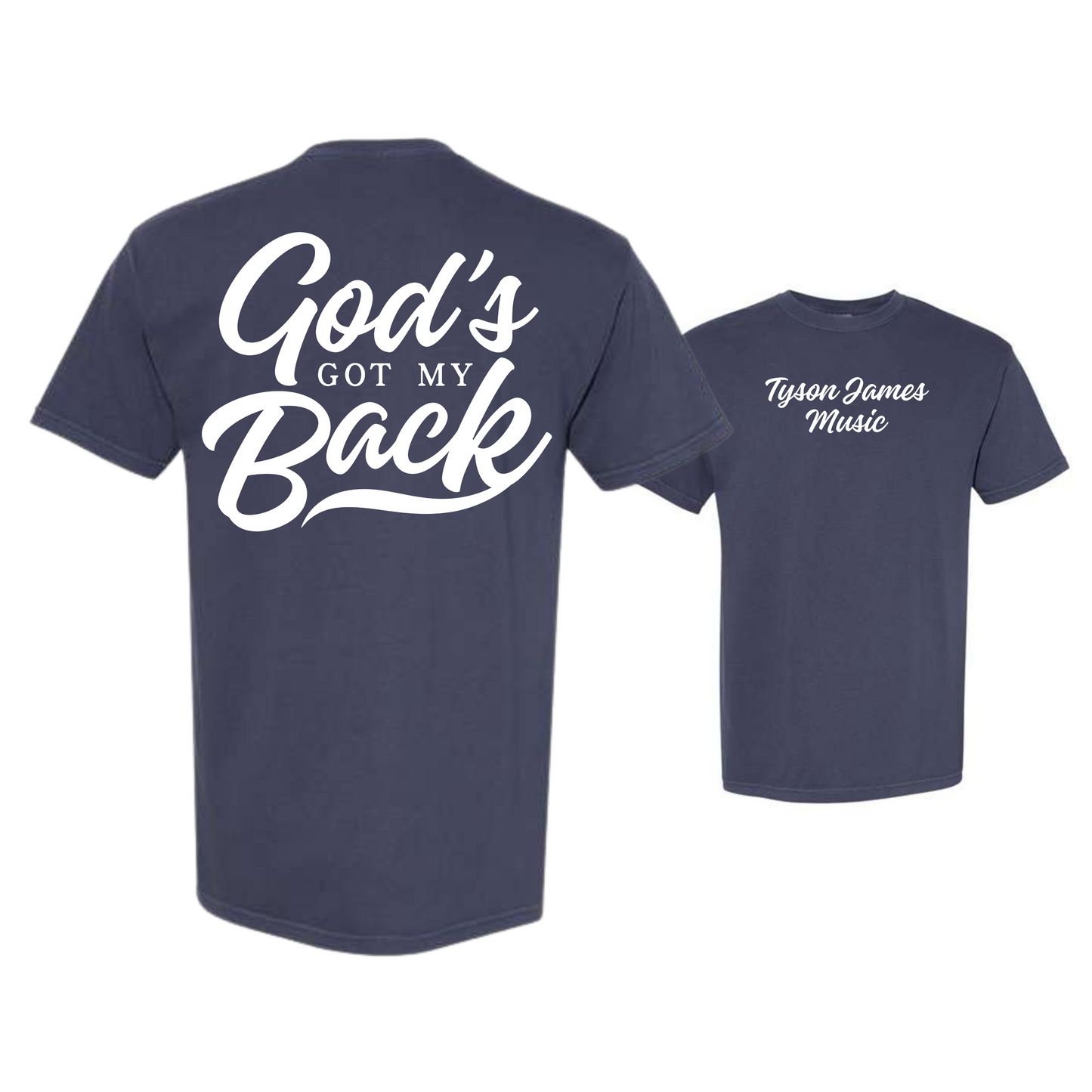 God's Got My Back Dyed Heavyweight Tee