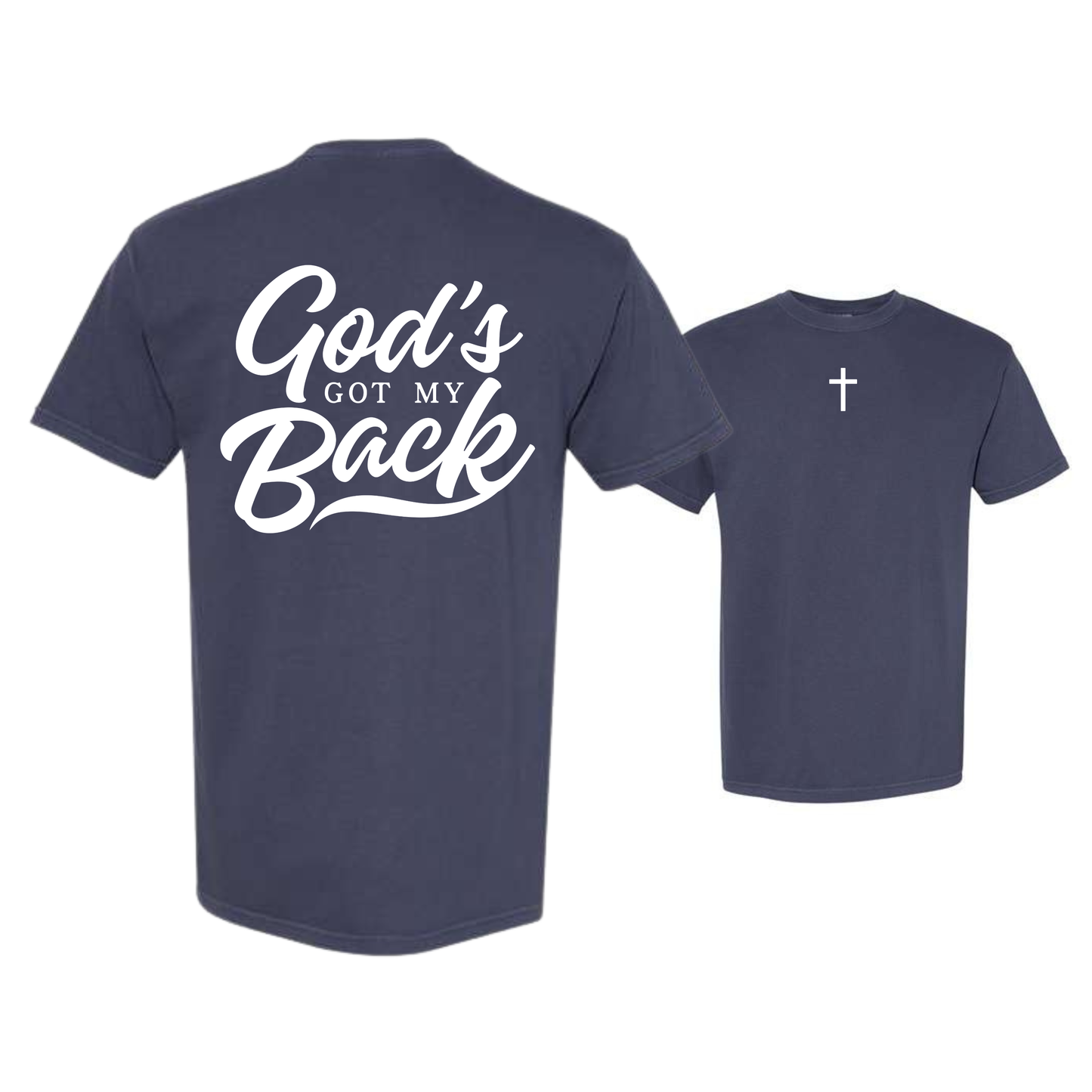 God's Got My Back Dyed Heavyweight Tee