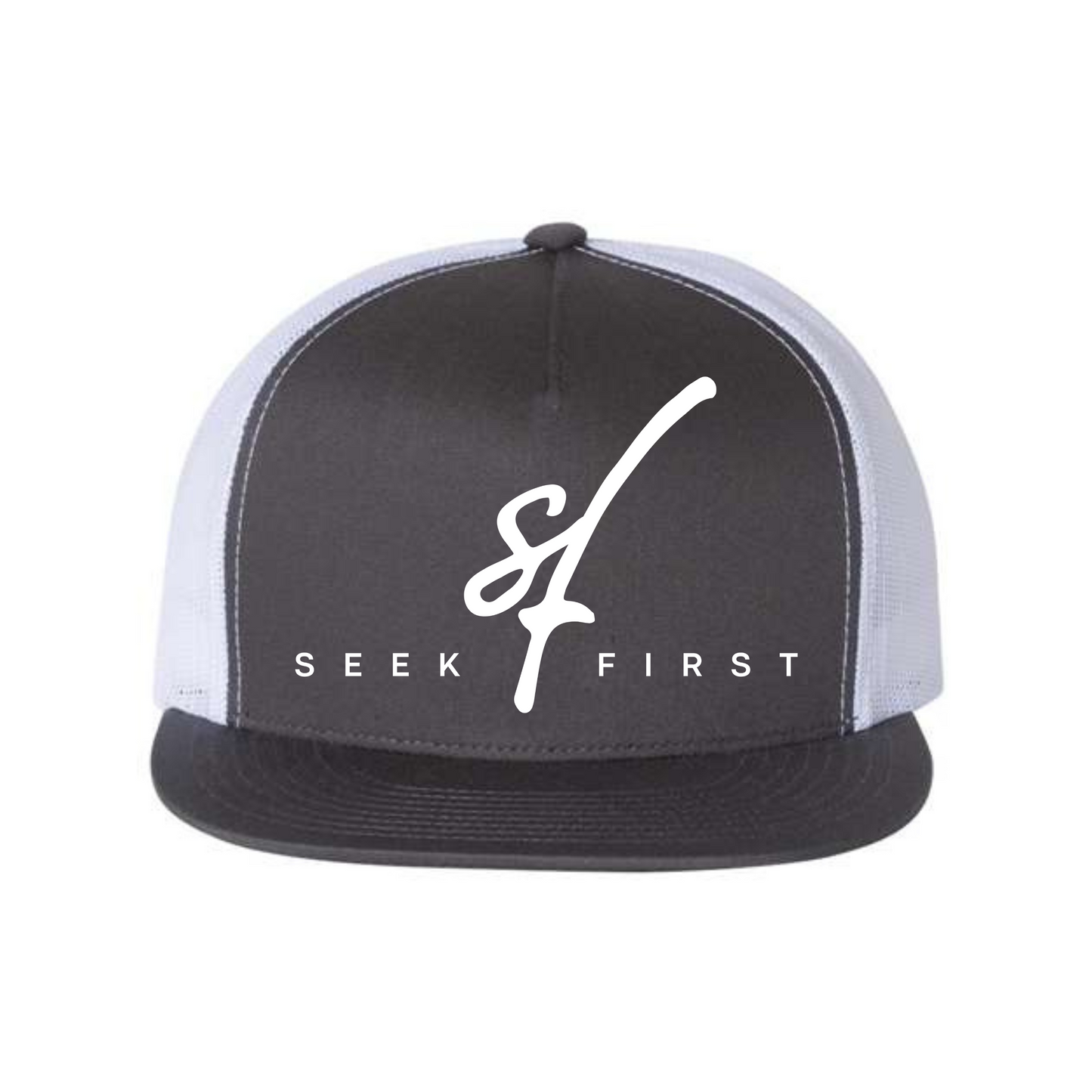 Seek First Five-Panel Classic Trucker Cap