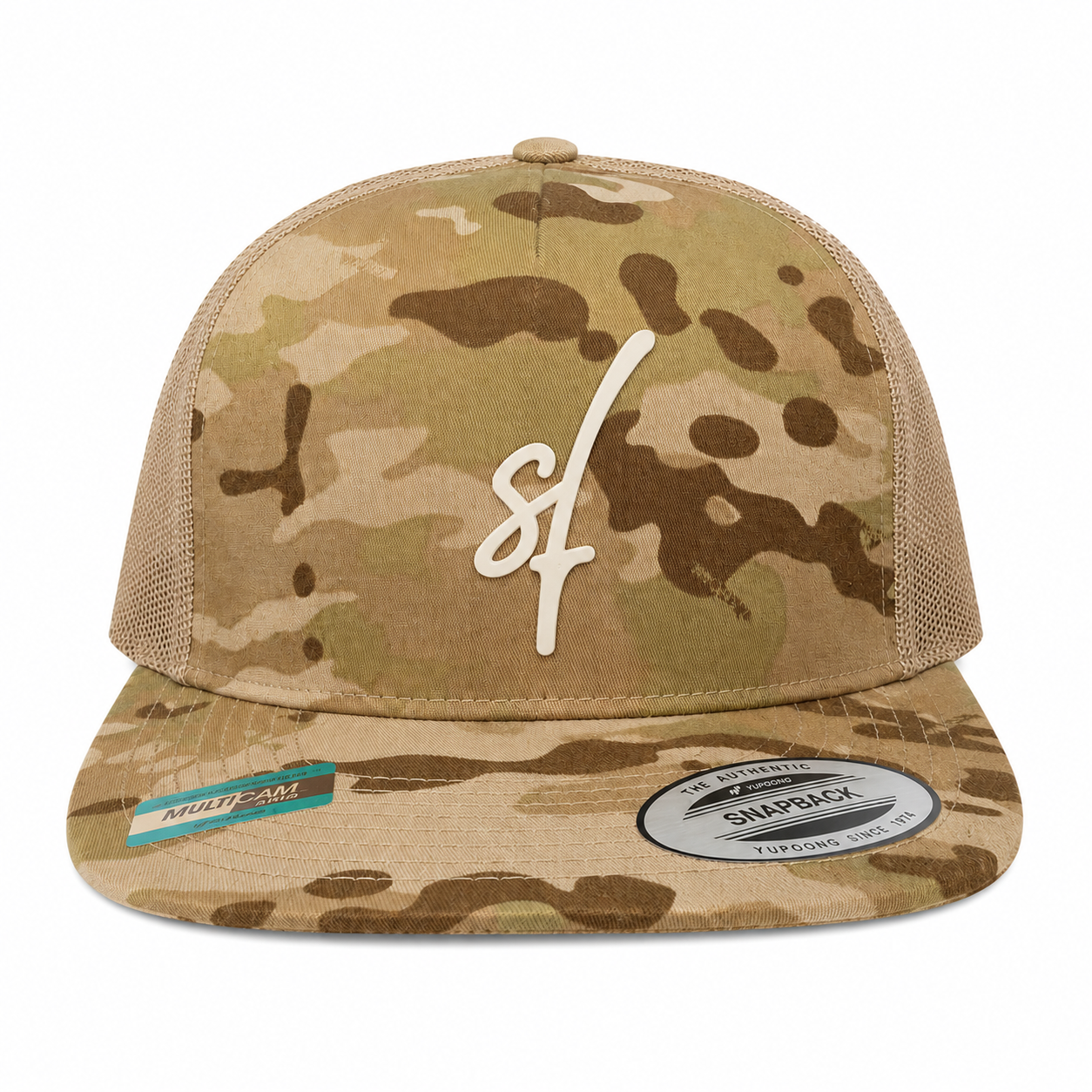 Seek First Leather Patch Five-Panel Classic Trucker Cap