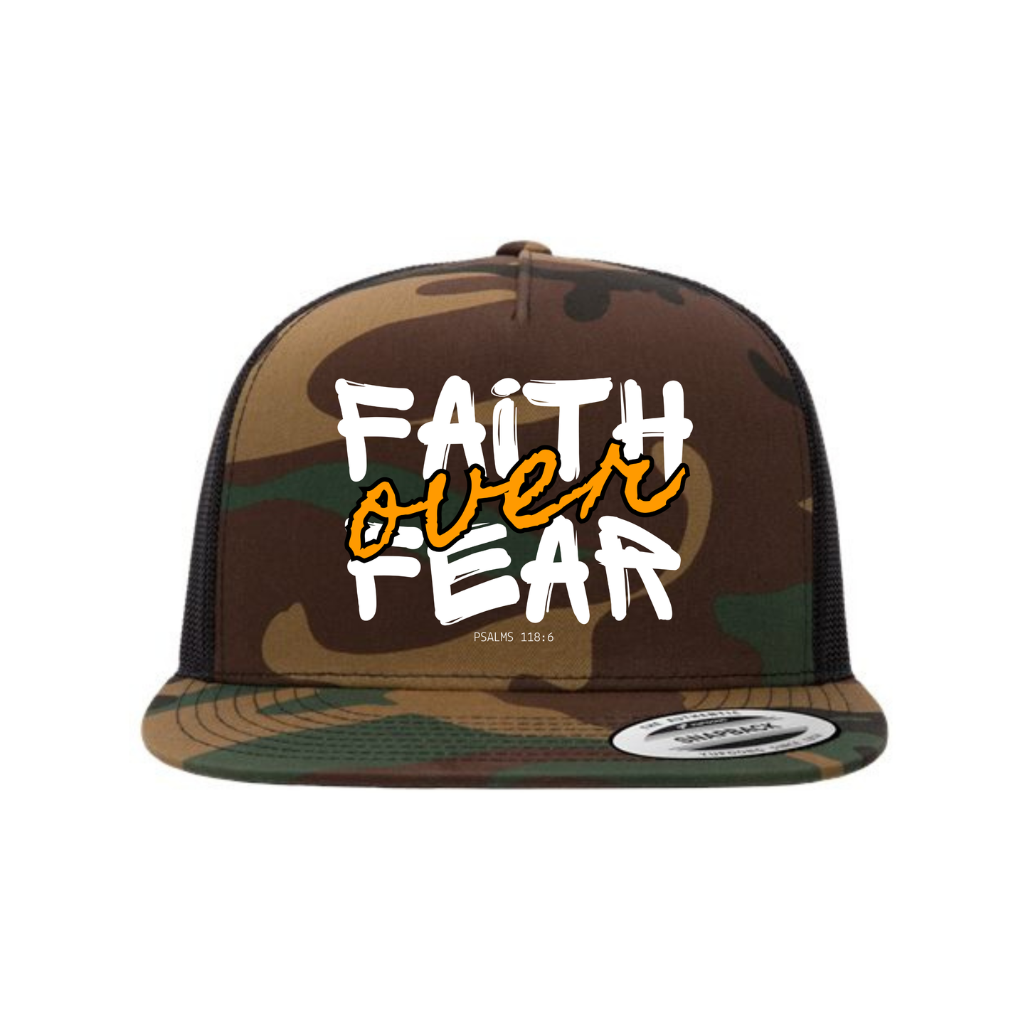 Faith Over Fear Five-Panel Classic Trucker Cap