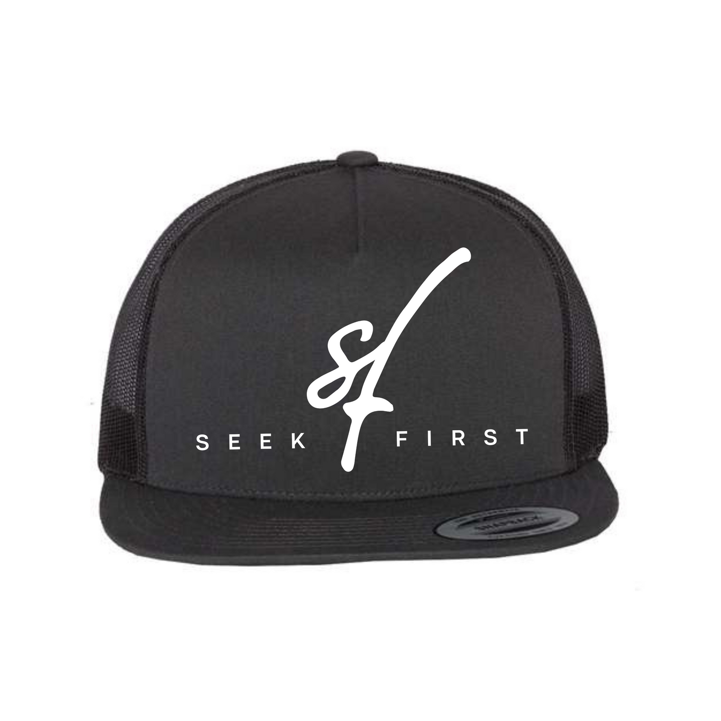 Seek First Five-Panel Classic Trucker Cap