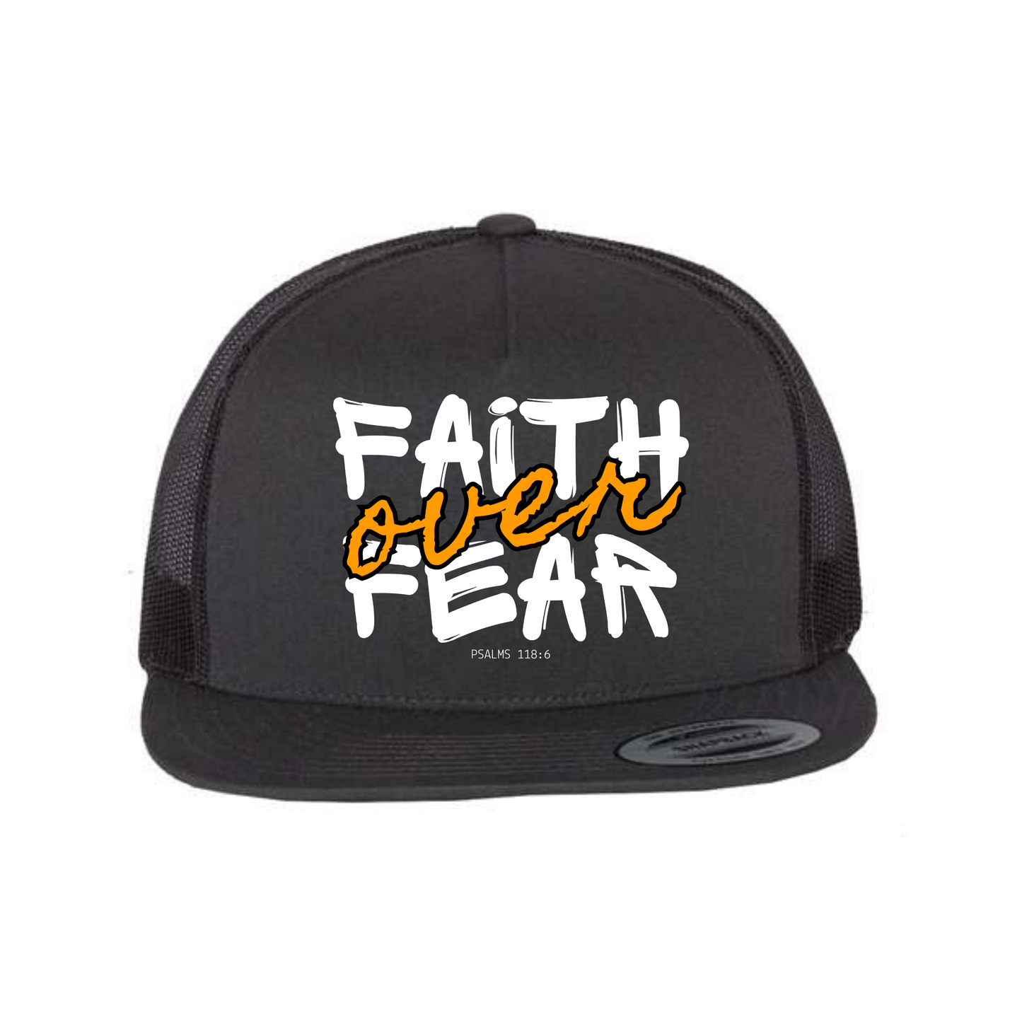 Faith Over Fear Five-Panel Classic Trucker Cap