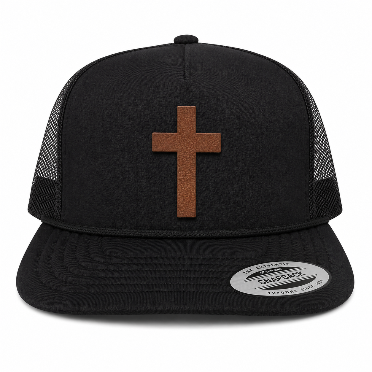 Cross Foam Mesh Trucker Cap