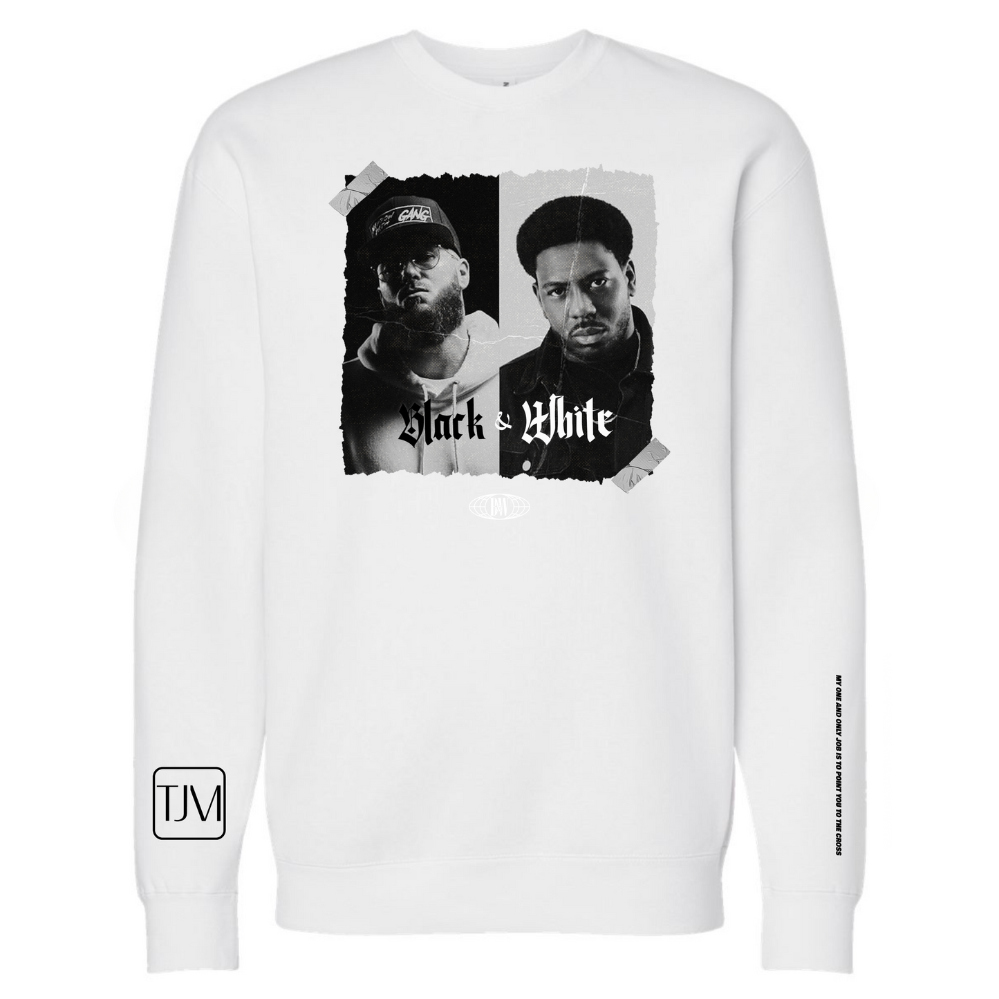 Black and White Hoodie/Pullover