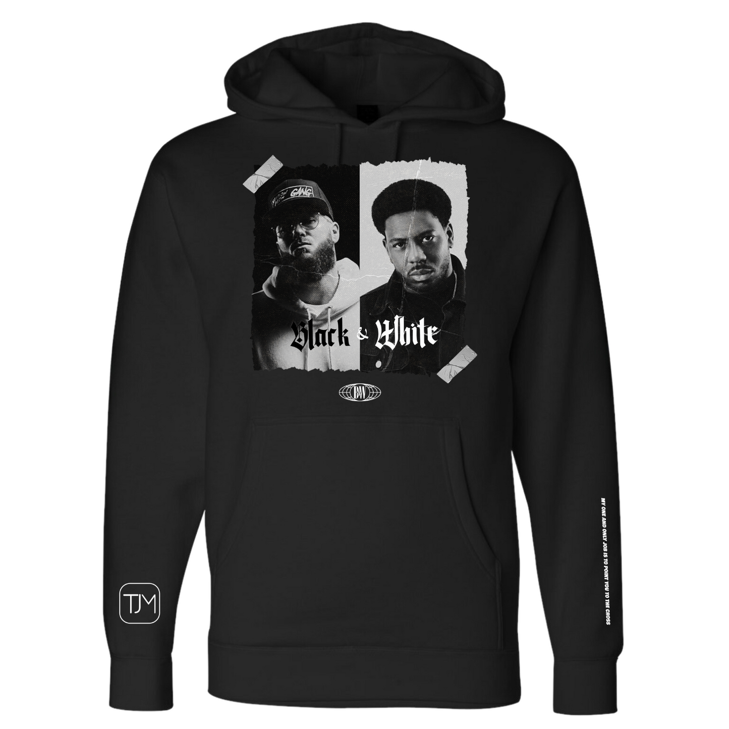 Black and White Hoodie/Pullover