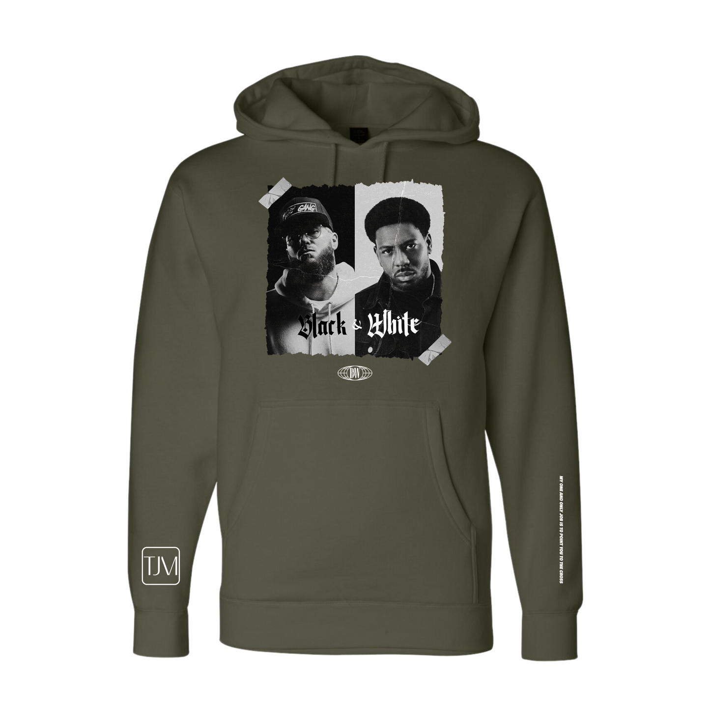 Black and White Hoodie/Pullover