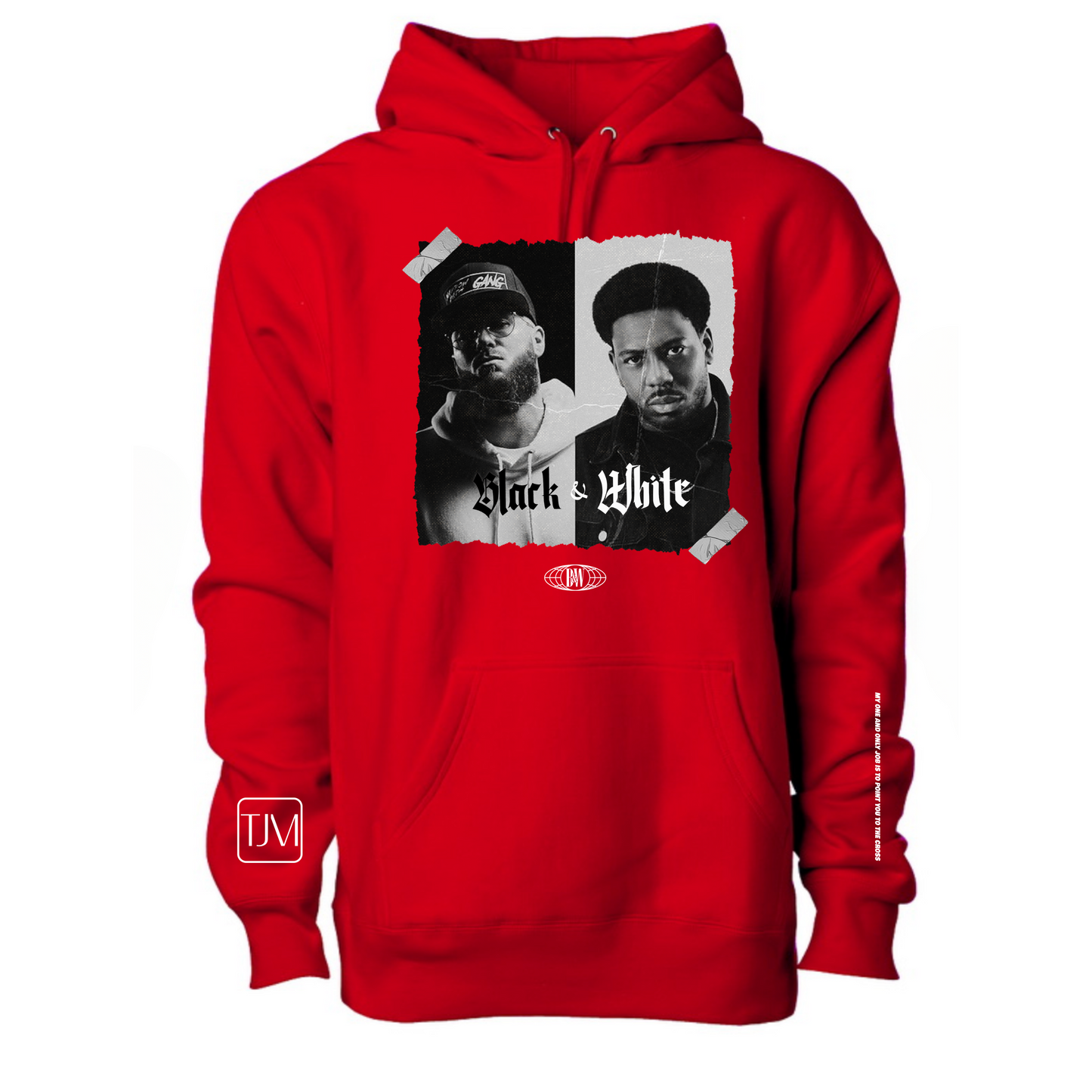 Black and White Hoodie/Pullover