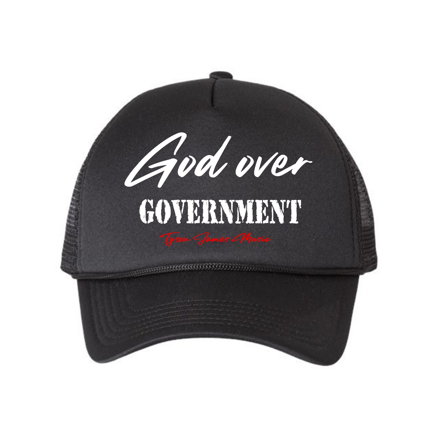 God Over Government Foam Mesh Back Trucker Cap